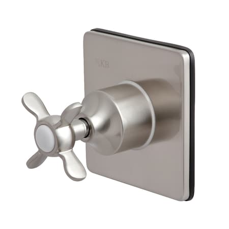 Kingston Brass KS3048BEX Single-Handle Three-Way Diverter Valve with Trim Kit, Brushed Nickel KS3048BEX